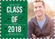 Green Graduation Cap Confetti Photo Invitations Image 5 of 5